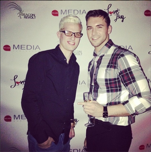 Adrian Gorbaliuk and America's Next Top Model's Chris Hernandez at the 