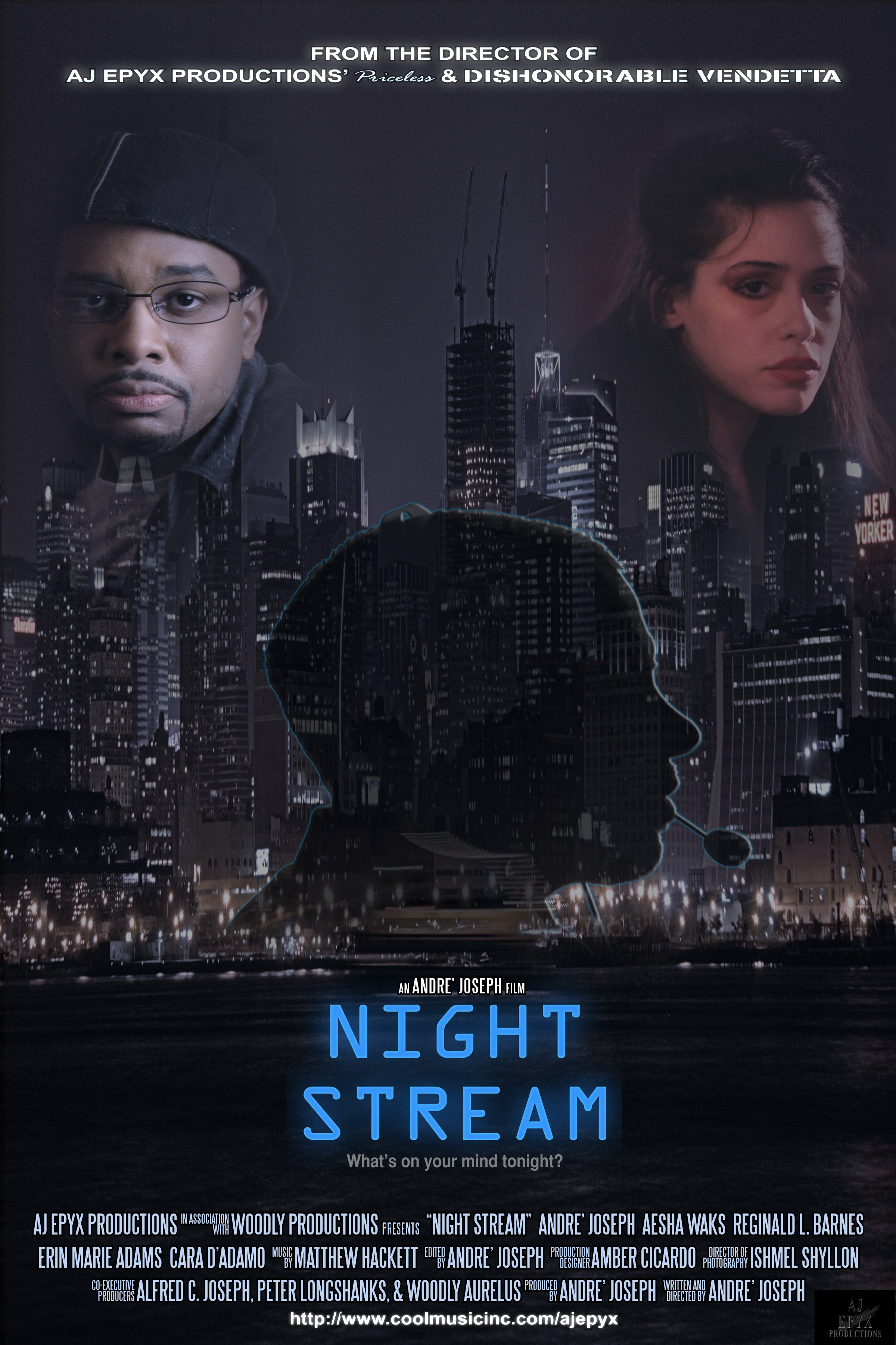 Official one sheet poster art for Night Stream.