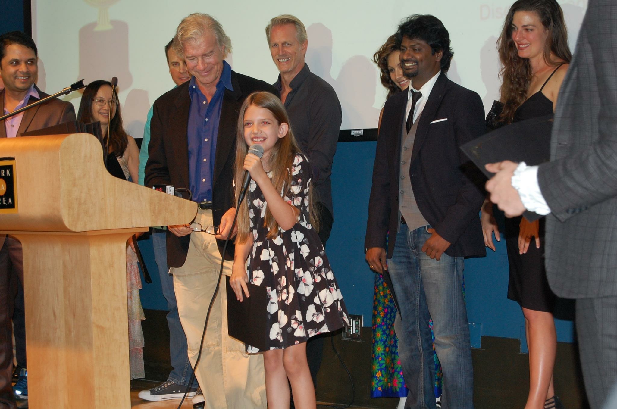 Carissa Bazler Best Youth Actress award acceptance at LA Indy Film Festival