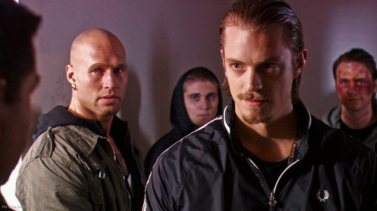 Still from the movie Johan Falk-Vapenbröder.