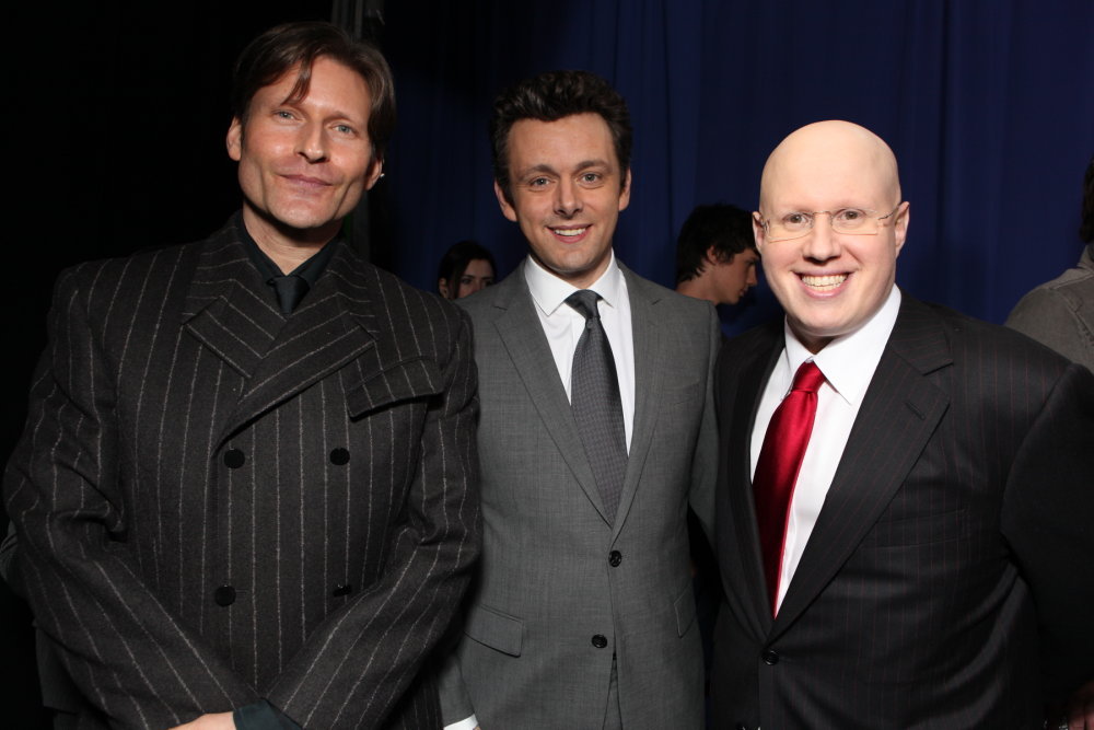 Crispin Glover, Matt Lucas and Michael Sheen at event of Alisa stebuklu salyje (2010)