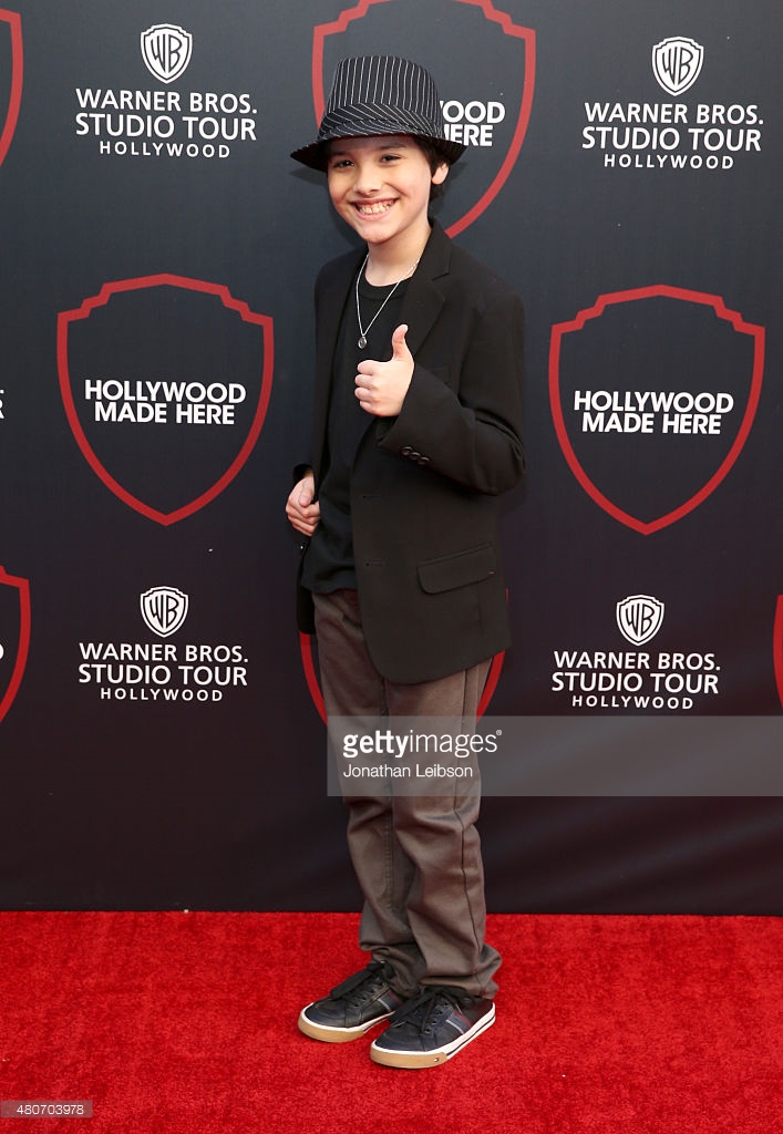 LOS ANGELES, CA - JULY 14: Actor Hunter Payton attends the Warner Bros. Studio Tour Hollywood Expansion Official Unveiling, Stage 48: Script To Screen at Warner Bros. Studios on July 14, 2015 in Los Angeles, California.