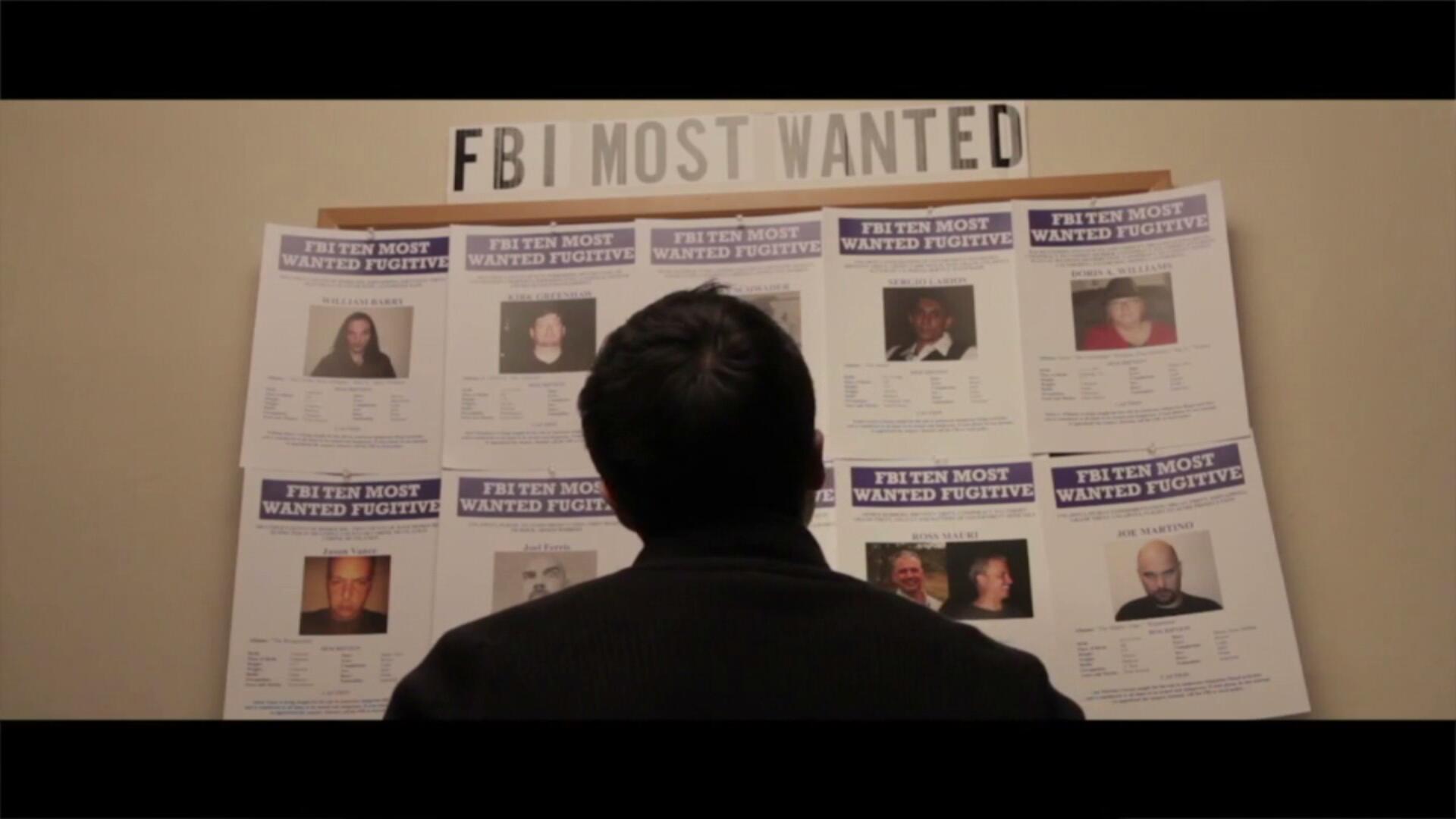 William among the FBI's Most Wanted in the movie Masked