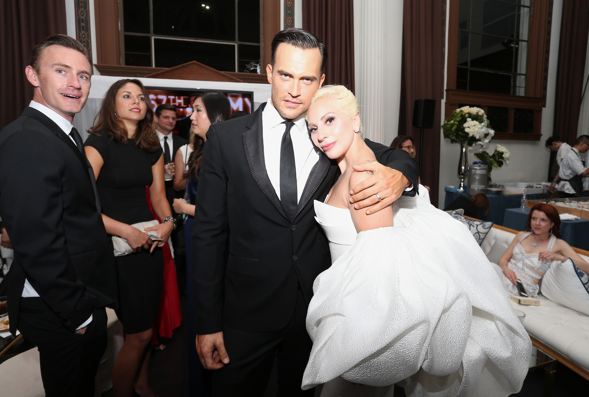 Cheyenne Jackson and Lady Gaga at event of The 67th Primetime Emmy Awards (2015)