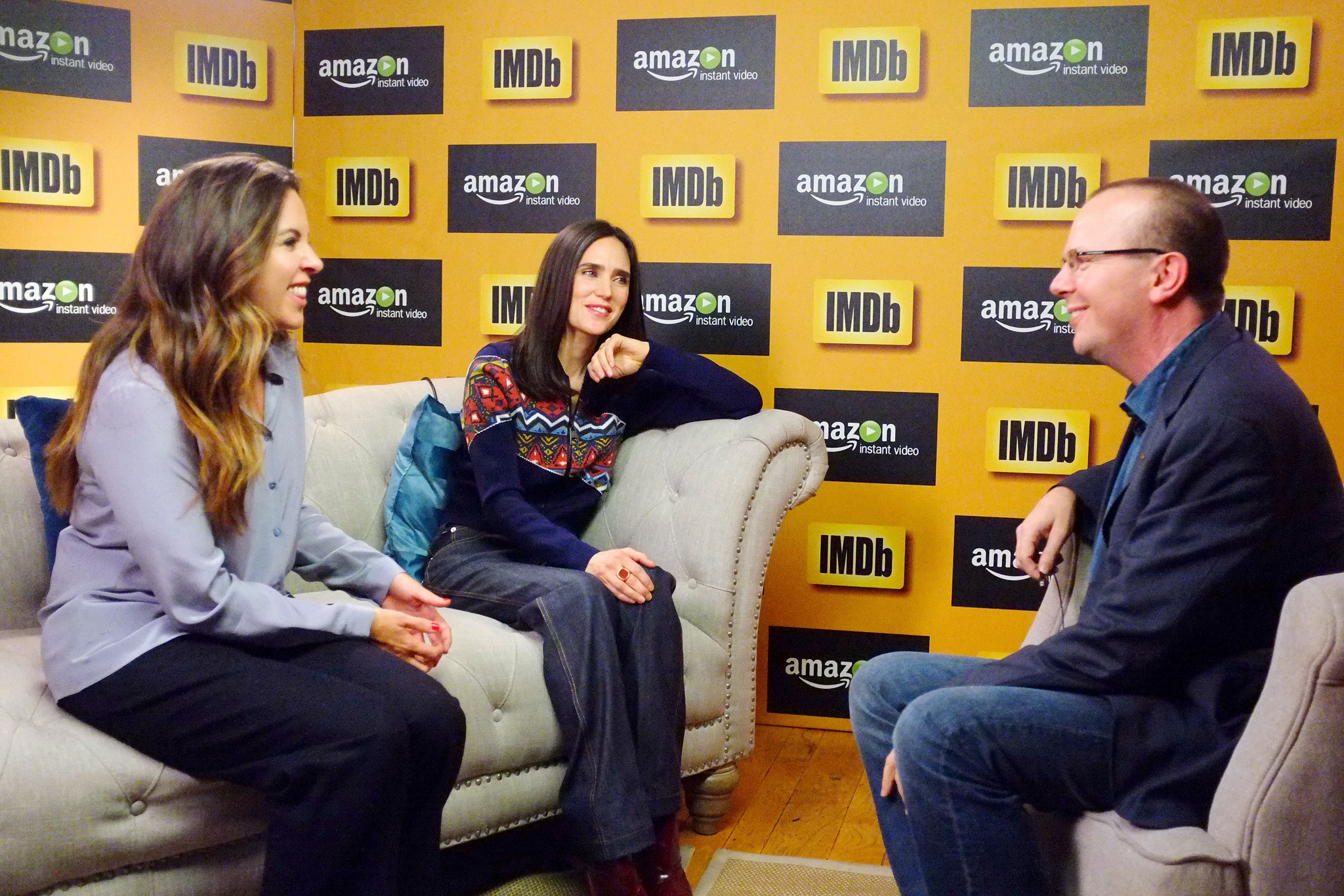 Jennifer Connelly, Col Needham and Claudia Llosa at event of The IMDb Studio (2015)