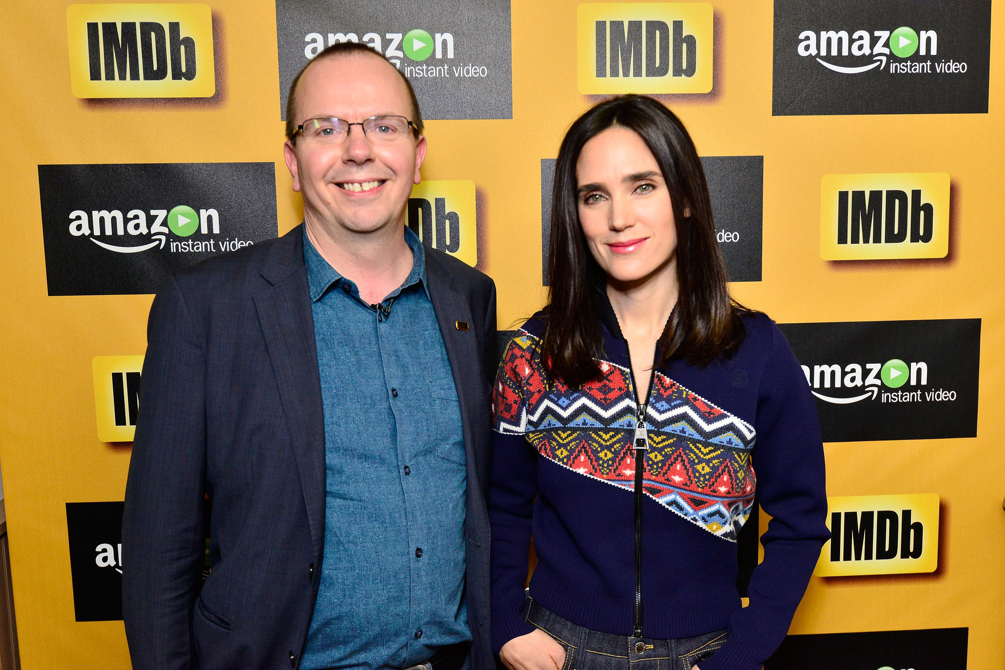 Jennifer Connelly and Col Needham at event of The IMDb Studio (2015)