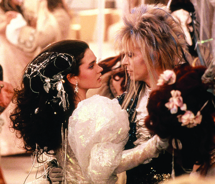 Still of Jennifer Connelly and David Bowie in Labyrinth (1986)