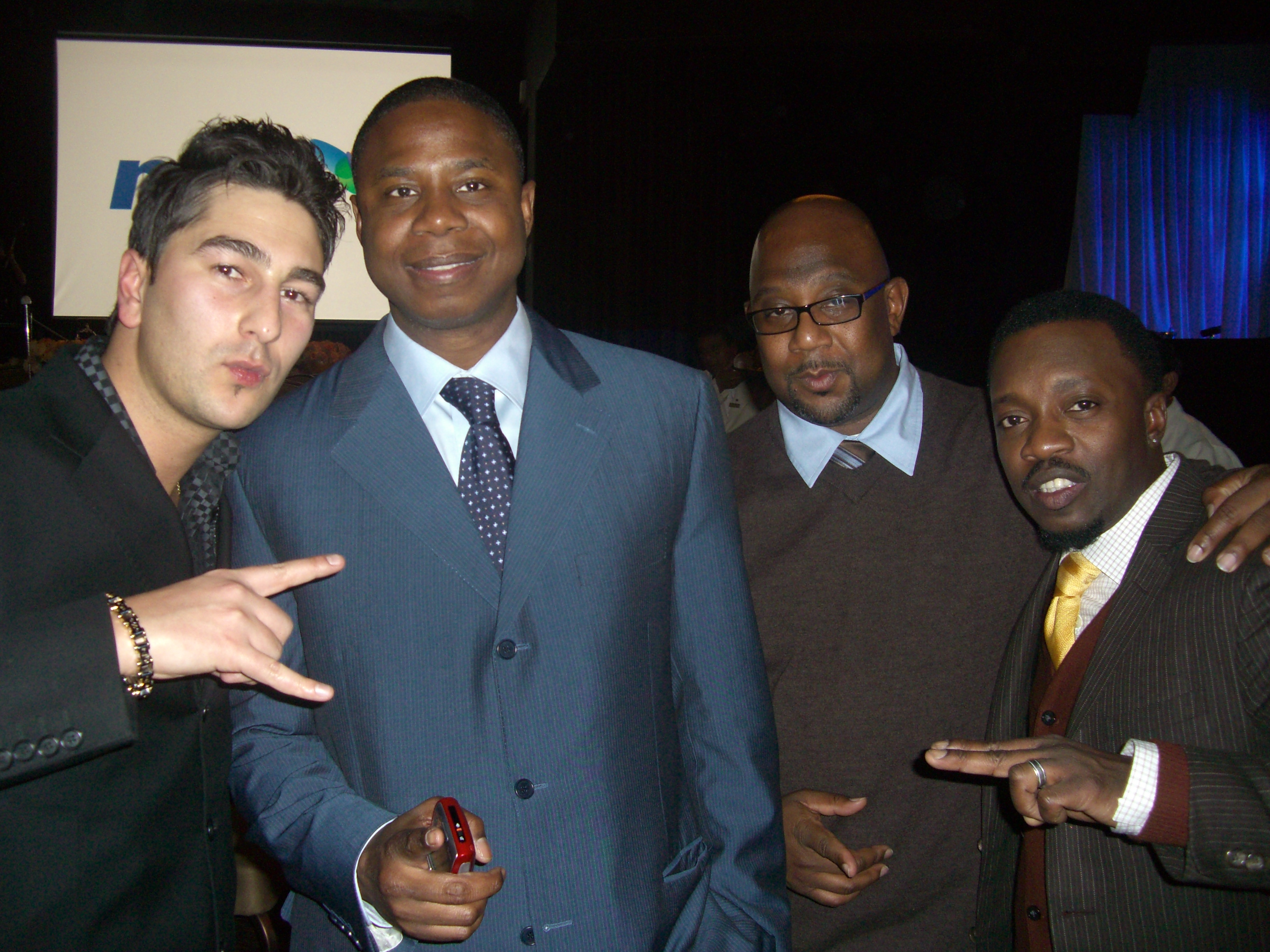 At Clive Davis' Party with Audacity, Dougie Fresh and Anthony Hamilton