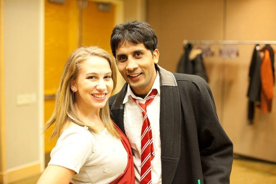 Ashok Chaudhary with Tiff before the show.