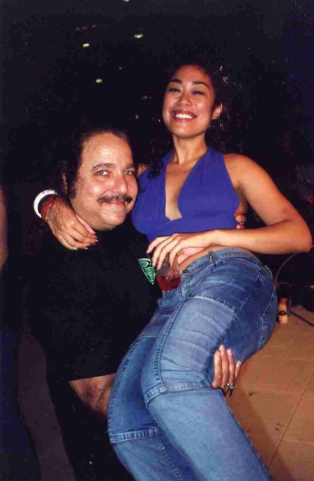 Tiffany Limos and Ron Jeremy at Paul Sevigny's birthday bash.