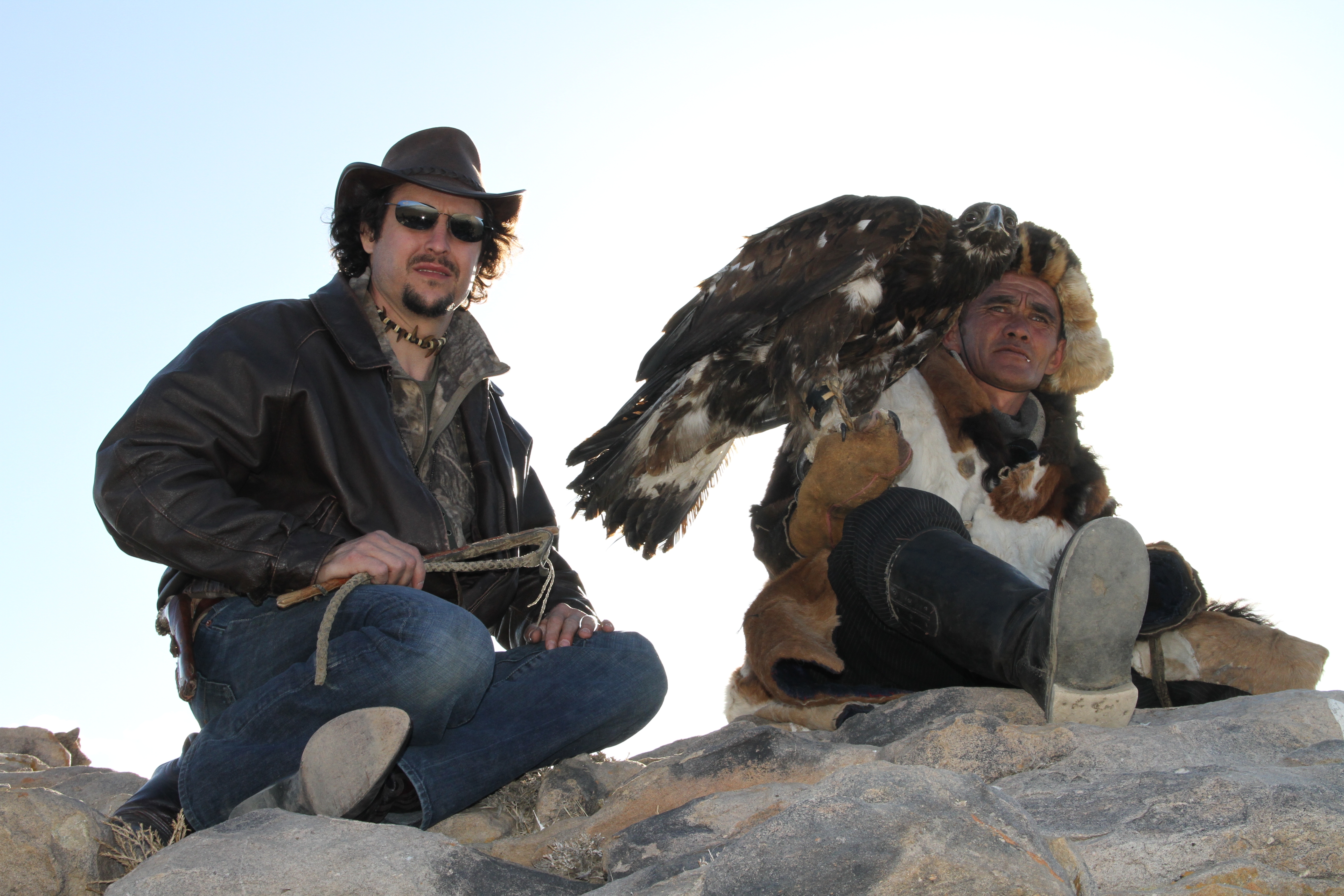 On the set in Mongolia