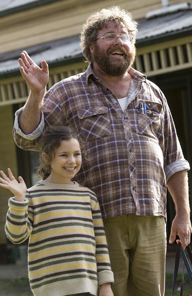 On set ... Coco Jack Gillies and Shane Jacobson are the human stars of Oddball