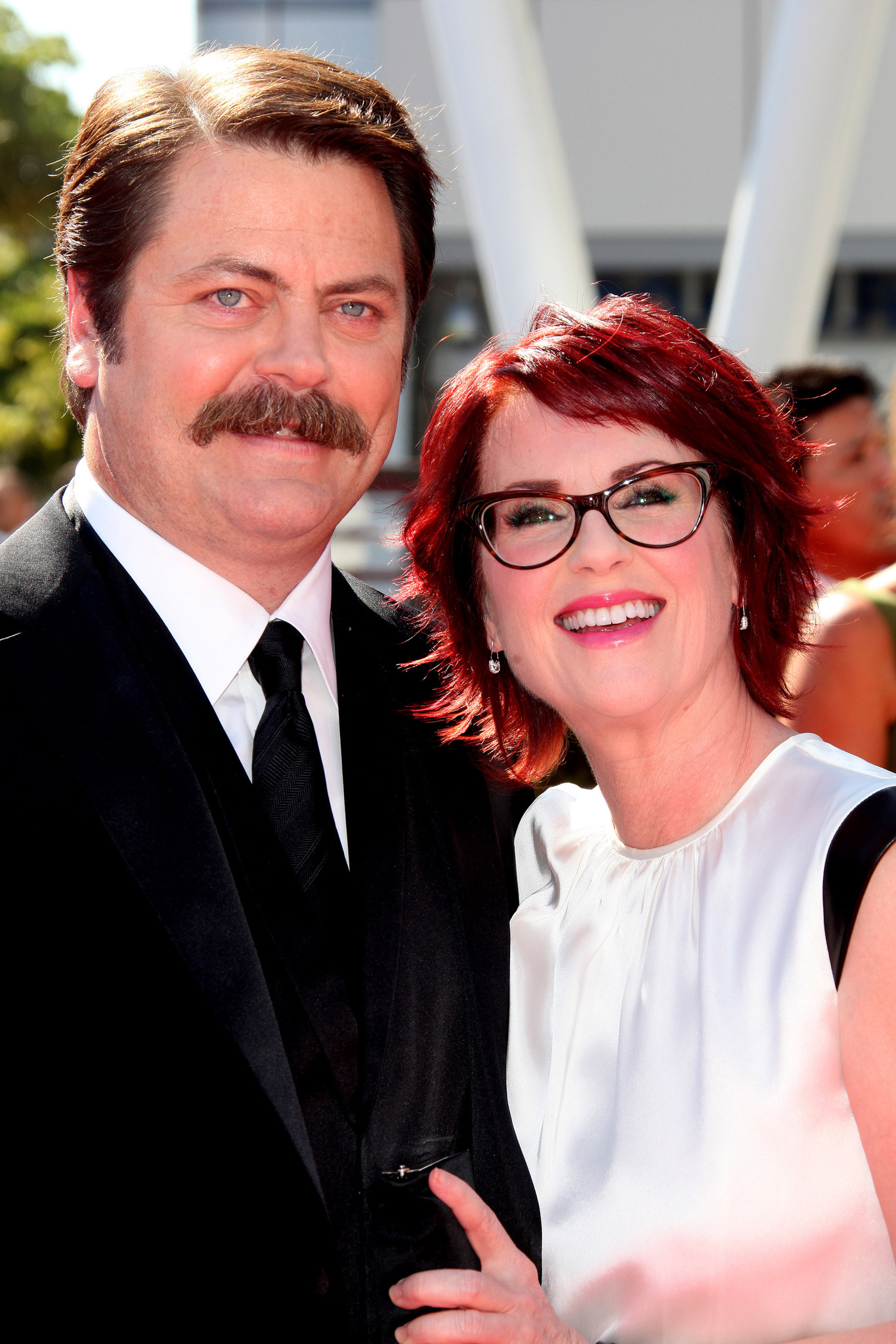 Megan Mullally and Nick Offerman