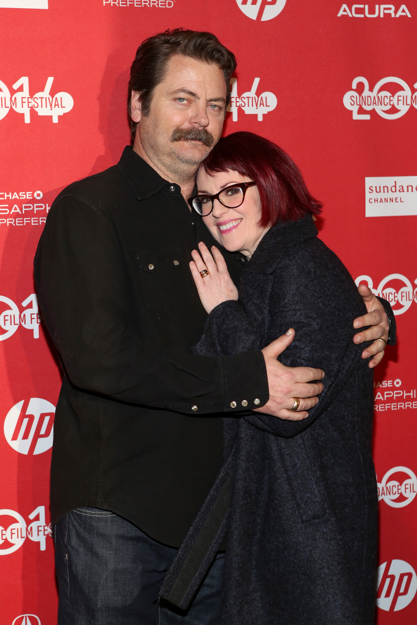 Megan Mullally and Nick Offerman