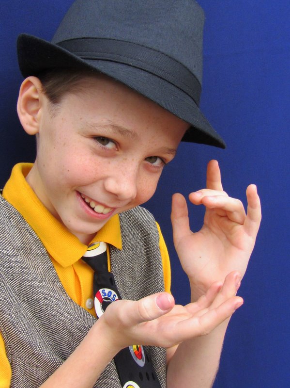 Reuben Sams performs as his award-winning children's entertainer persona(WNC Best of 2013), Mr Twister.