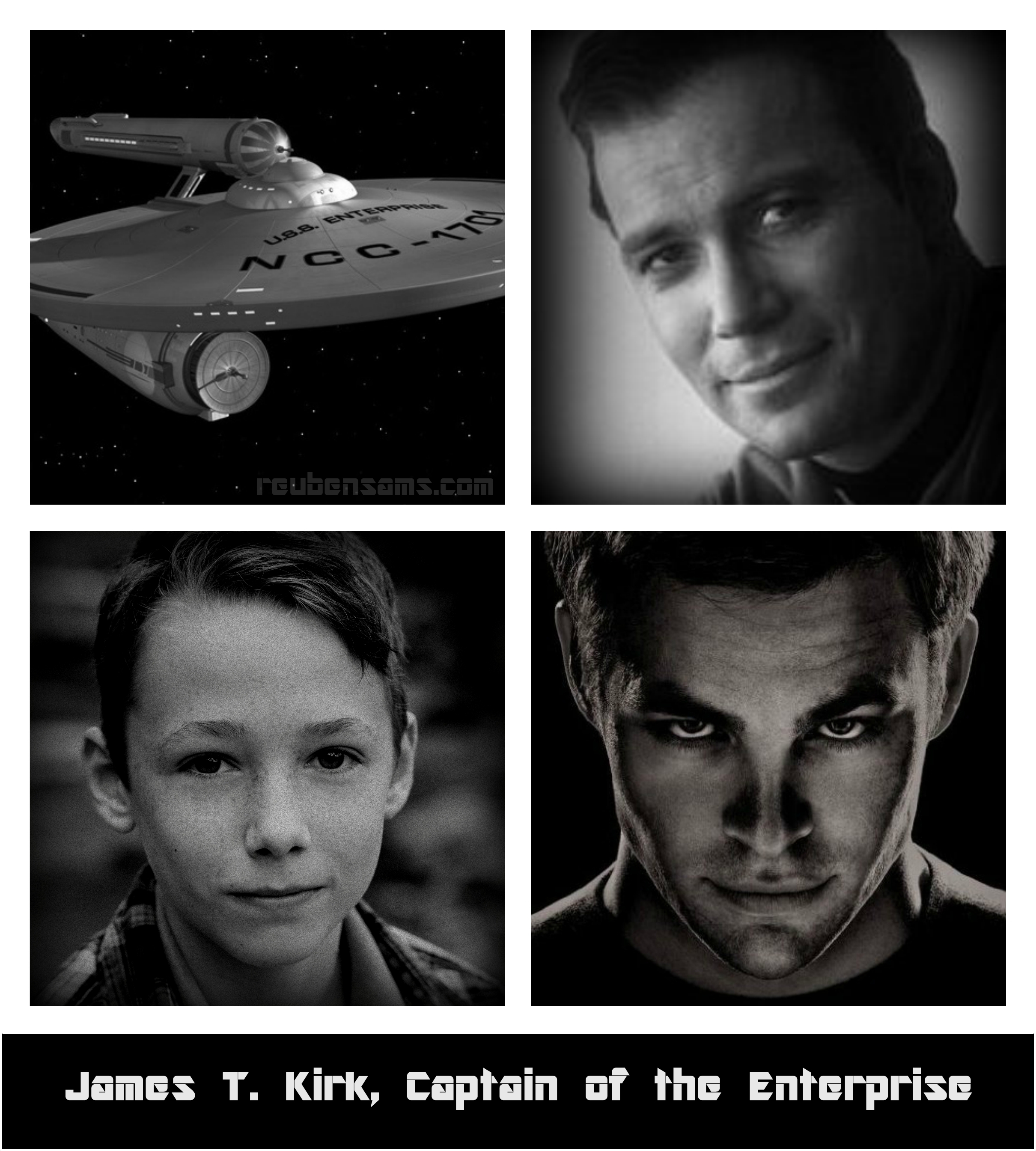As young James Kirk, Star Trek Begins (2014)