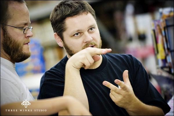 Producer Corbin Frost and Director Nicolaas Bertelsen on the set of 