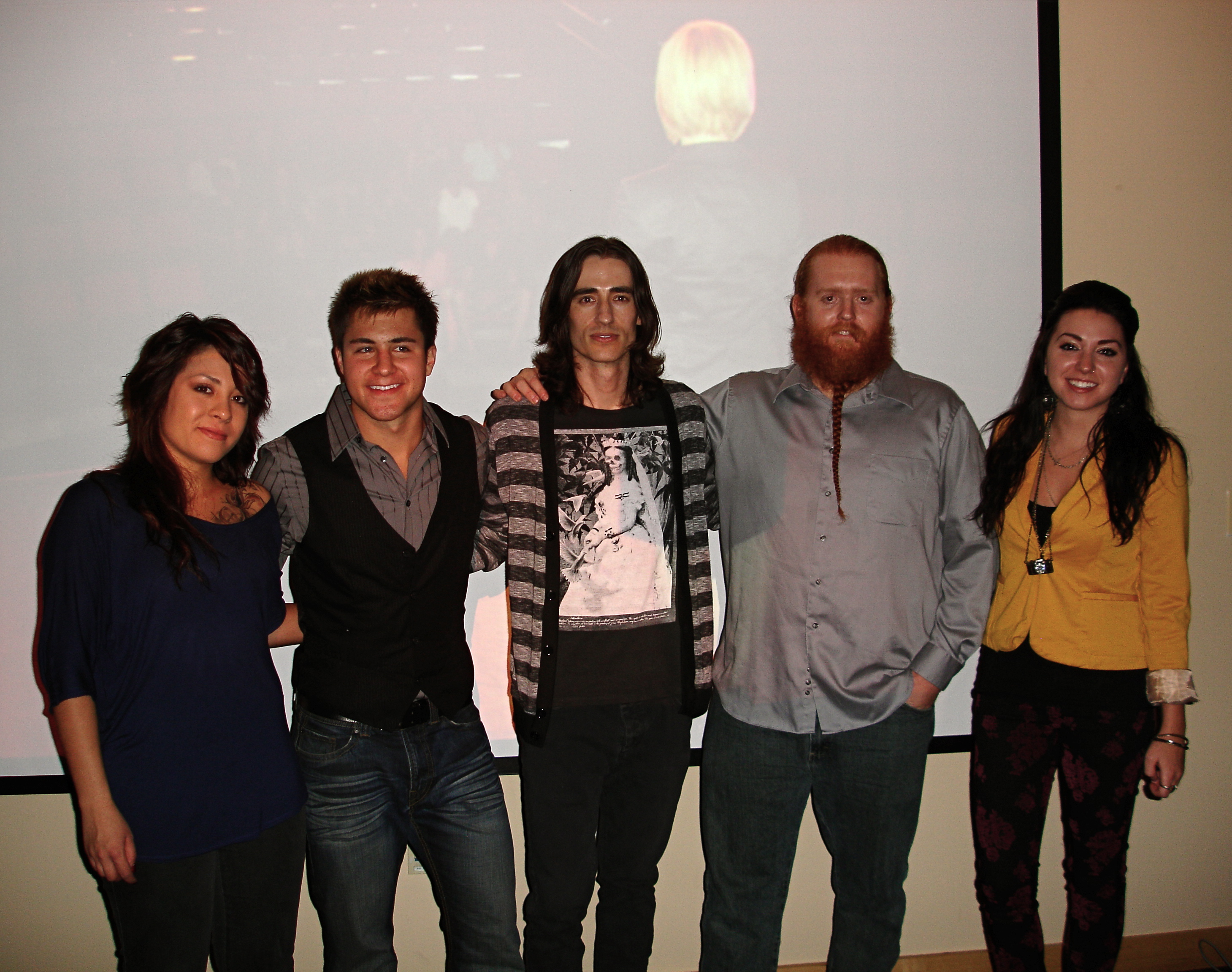 Recursion Kickstarter Screening in Pueblo, CO (Oct. 2012) Ashley Hathaway, Ryan Alshon, Nathan Camp, Tim Sparks & Brittany Horn