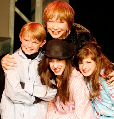 Carly Harpur Hollander (Gladys), Julia Hollander (Mae), Henry Carr with Shirley MacLaine at CTGSC's production of 