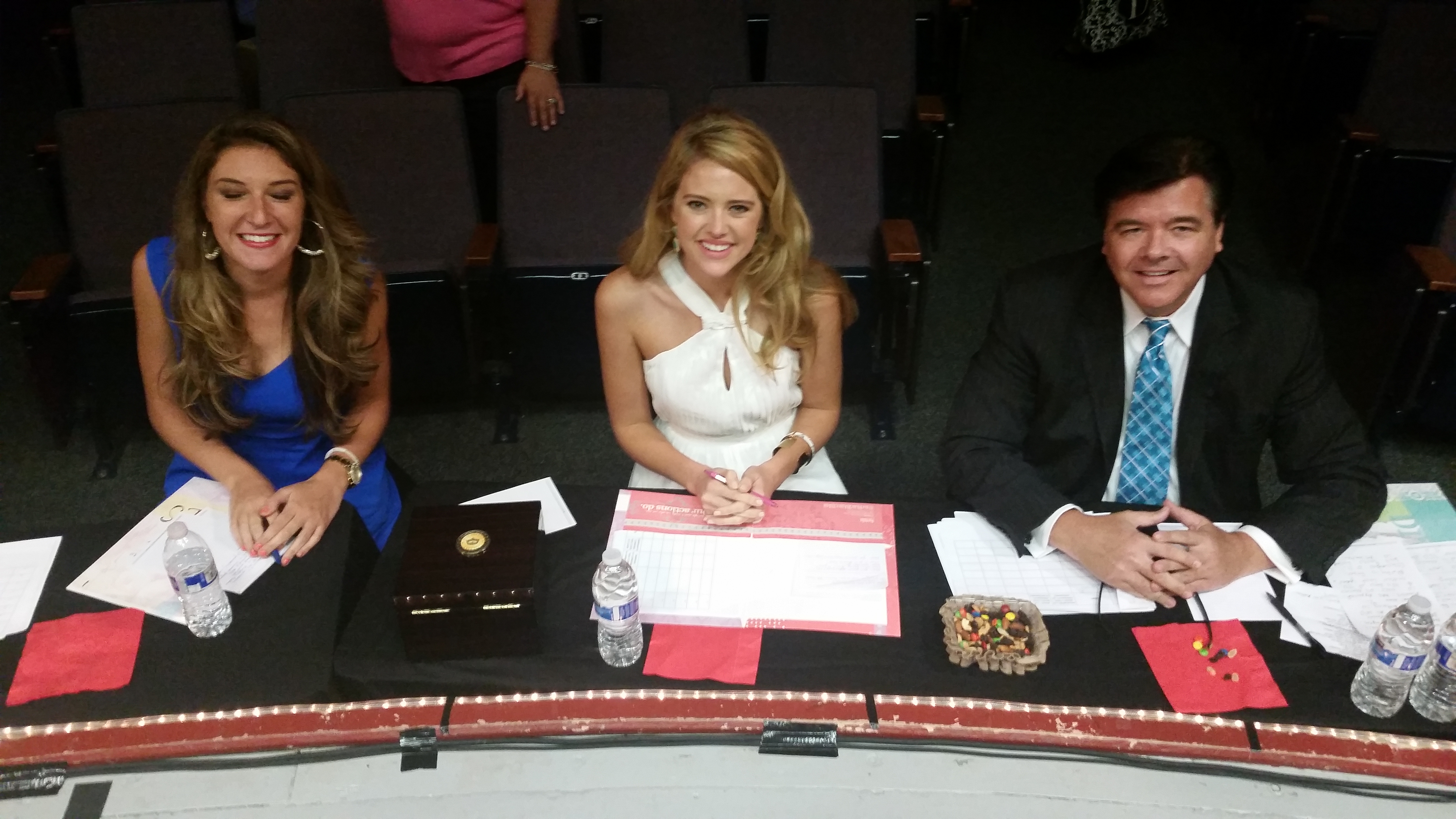 Miss Georgia Girl panel judge. With Miss Georgia Maggie Bridges sitting next to me also judging. I represented the TV and Movie business.