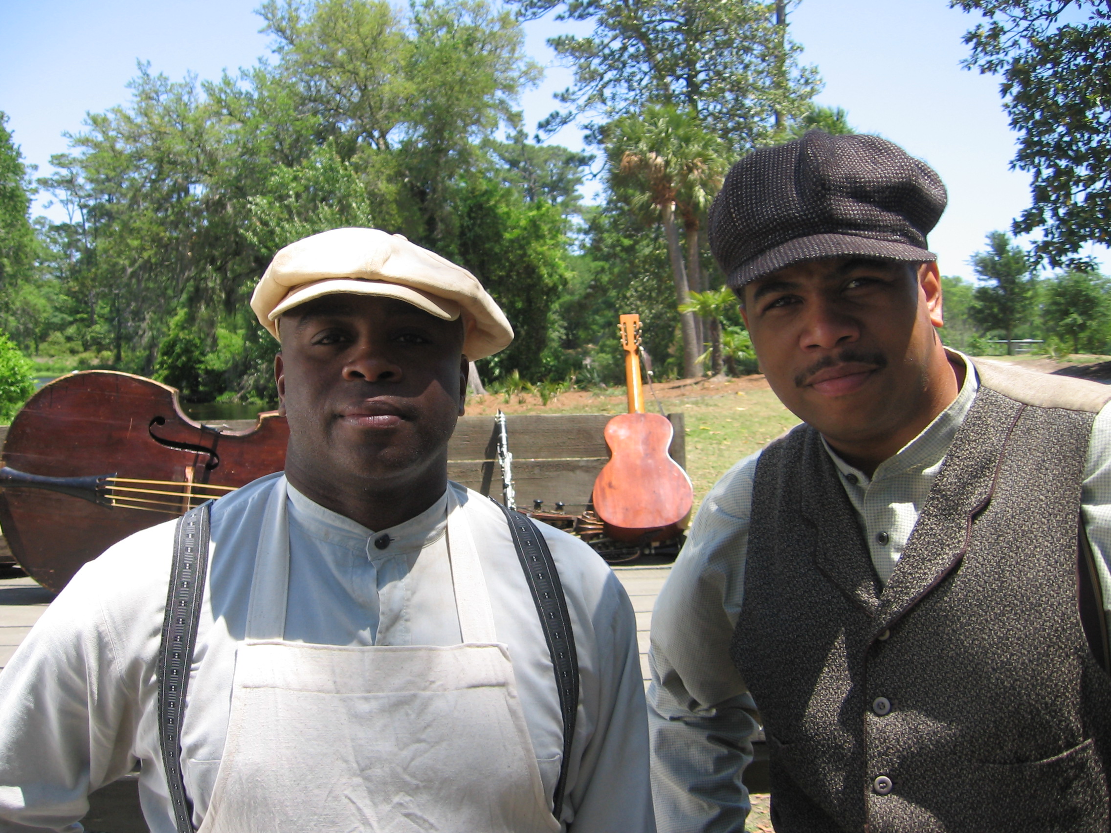Still of Tommy Brown & Omar Gooding on the movie set of 