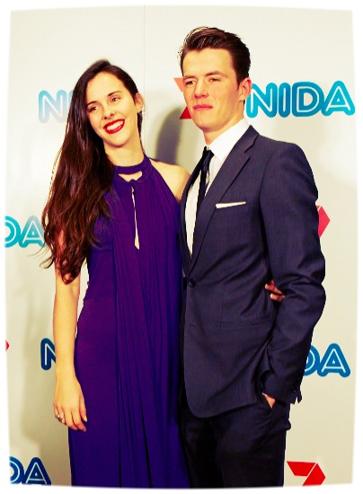 Honey Debelle and Thomas Cocquerel at the NIDA Gala 2013