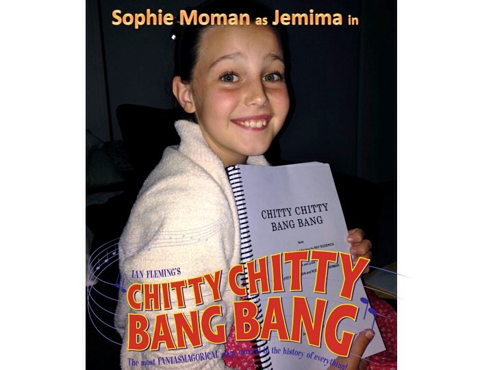Sophie is the lead role of Jemima in Chitty Chitty Bang Bang in Brisbane at QPAC Nov-Dec 2013.