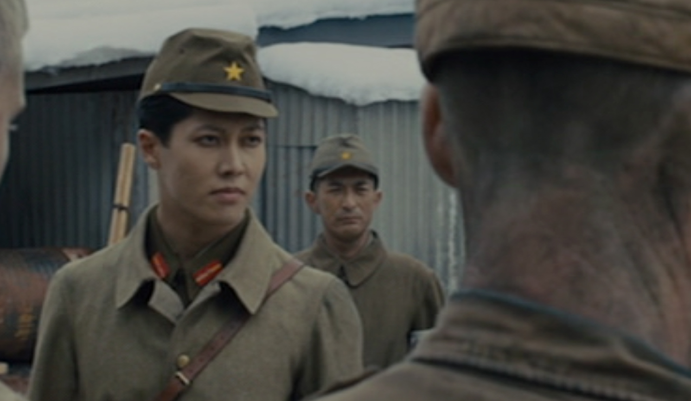 Yoji Tatsuta as 'Naoetsu Guard' in a feature film 'Unbroken' by Angelina Jolie 2014