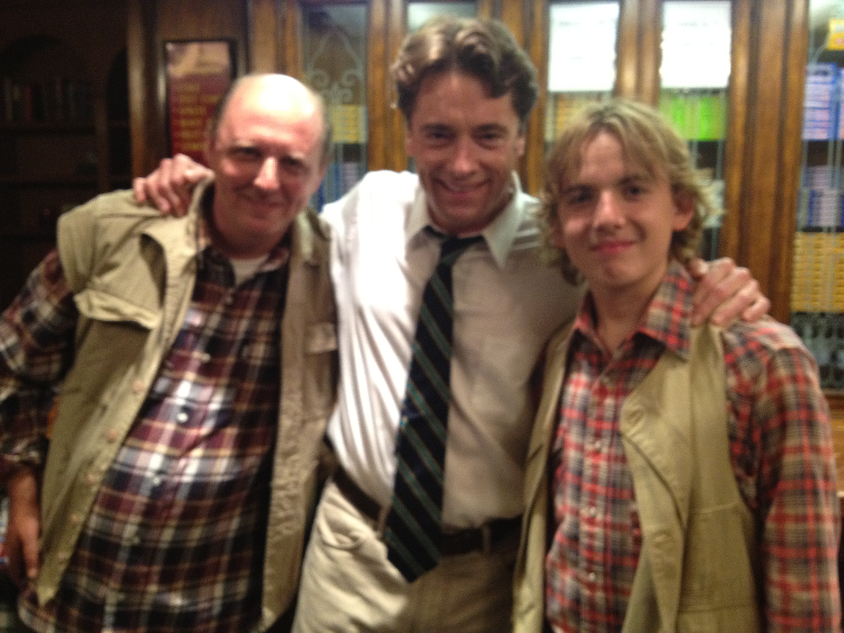 Adam with Bill Stevenson and Blake Boyd. Bill played Charlie and Blake played Bill, Adam's father in the play, On Golden Pond. It also starred Salome Jens, Andrew Prine and it was directed by Gloria Gifford.