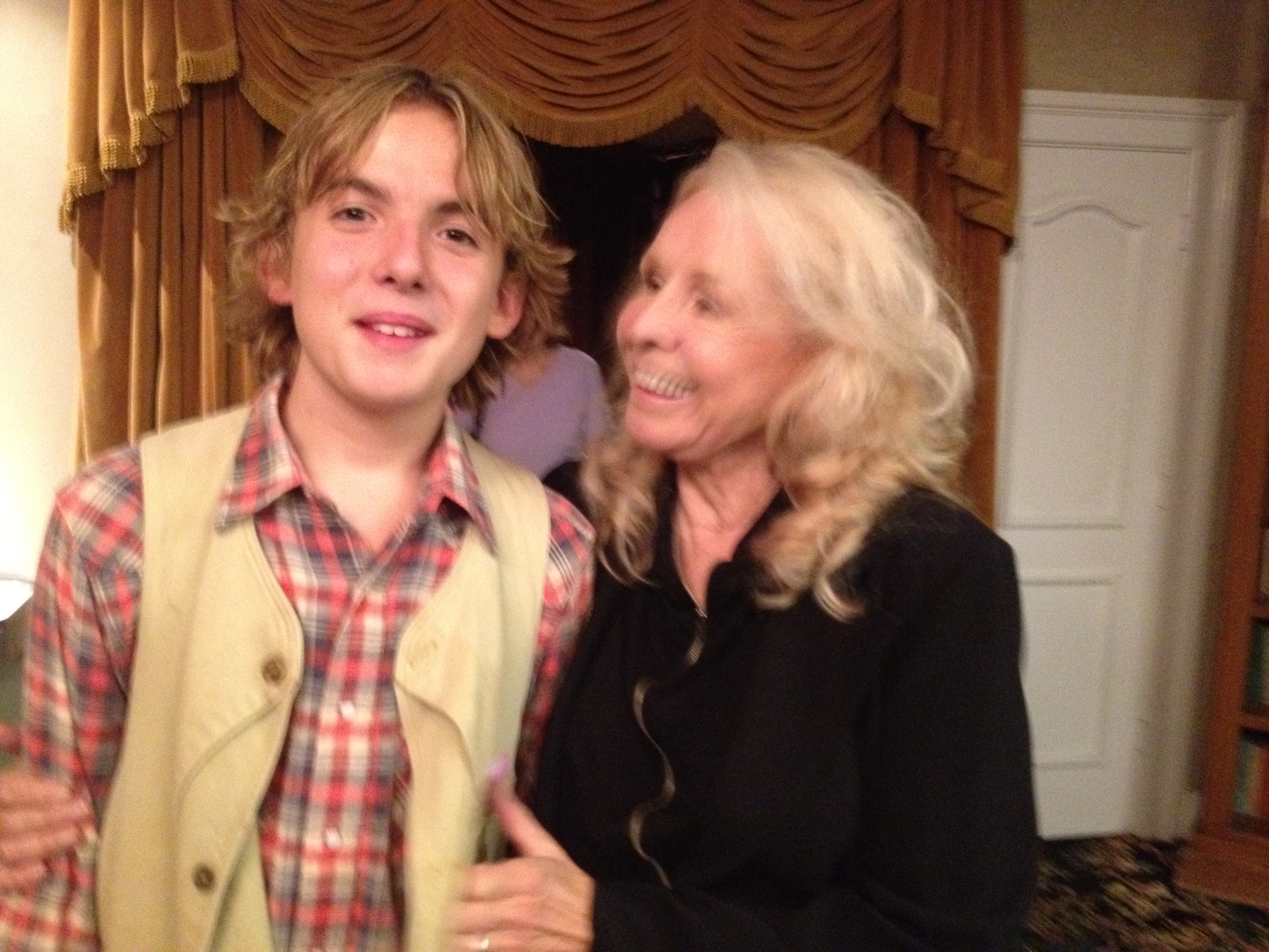 Adam with the legendary Salome Jens. Salome played Ethel in On Golden Pond, Adam played Billy, Andrew Prine played Norman and it was directed by Gloria Gifford.