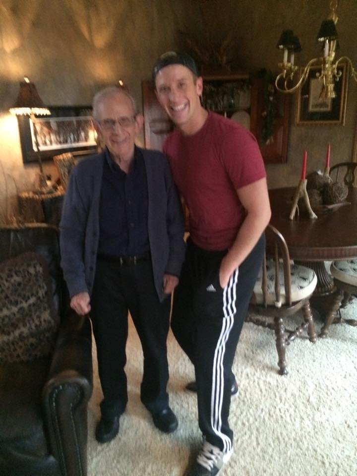 Duncan Barrett Brown with his great uncle Don Warden. Don has been Dolly Parton's manager since the start of her career, as well as the best friend, and business manager of the late Porter Wagner.