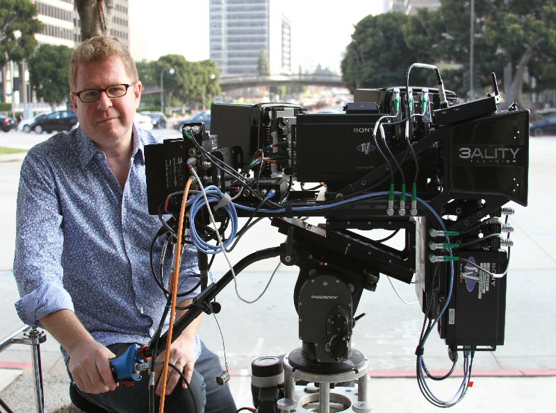 James Stewart With 3ality Technica 3D Rig - Los Angeles 2012