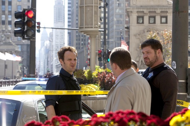 Still of Jason Clarke and Brad William Henke in The Chicago Code (2011)