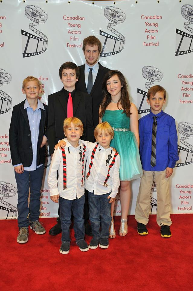 Some of the ElseWhere cast at the screening at the Canadian Young Actors' Film Festival 2013