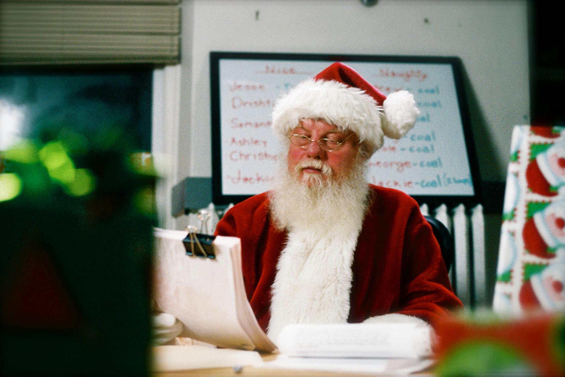 Santa is checking his list twice to find out who's naughty and nice in this commercial for Metro Vancouver