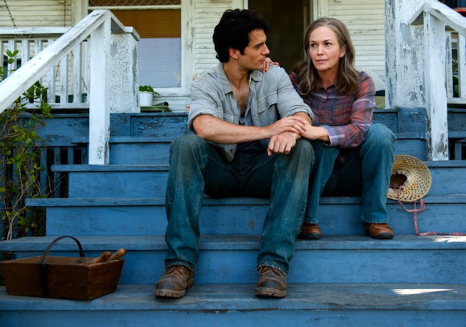 Still of Diane Lane and Henry Cavill in Zmogus is plieno (2013)