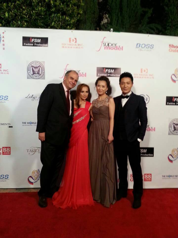 At the Supermodel Awards with Stephen Eckelberry, Lucy Yang, Li Zong Han