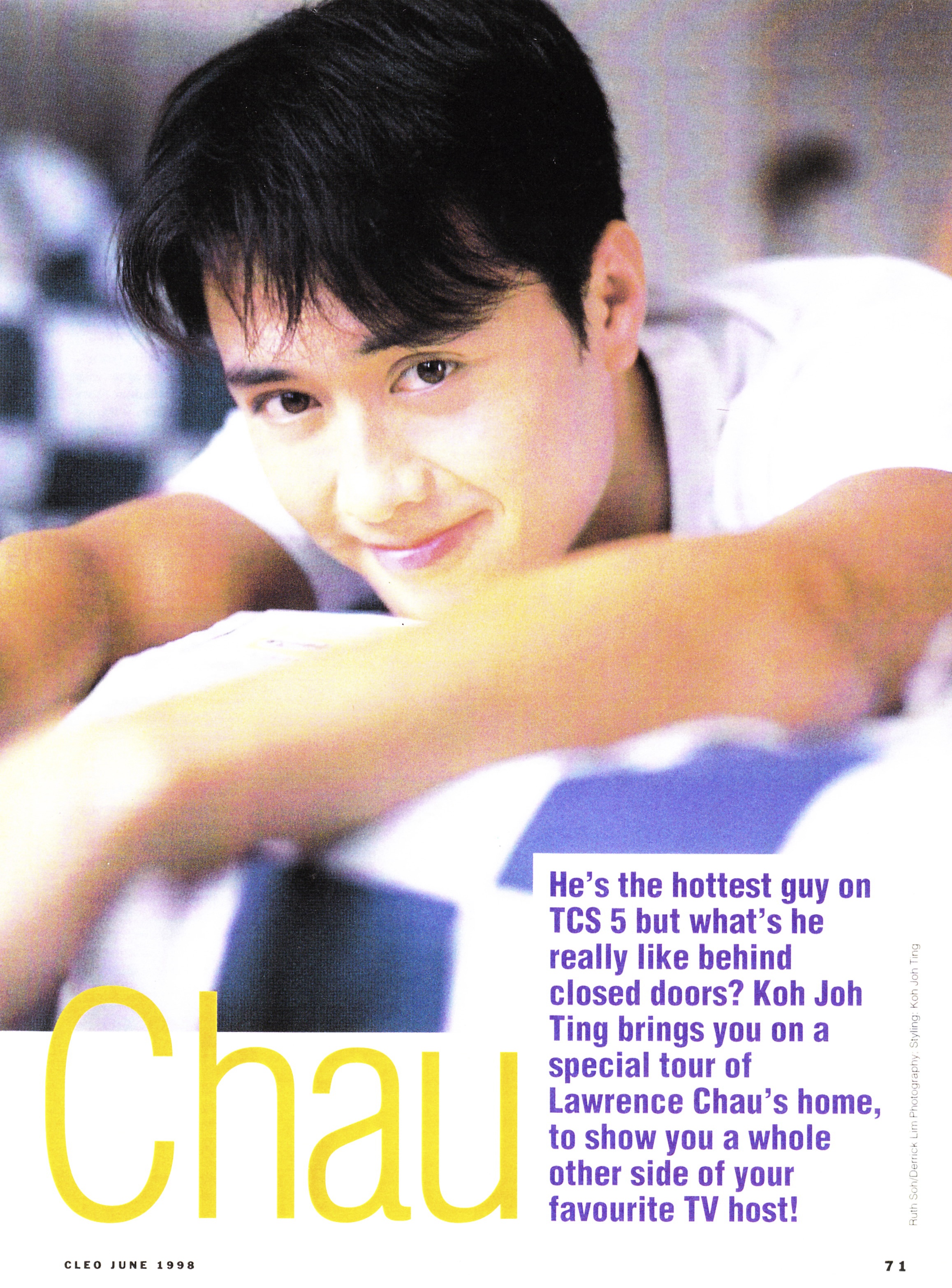Ah, the good ol'days: Before the crows feet and wrinkles set in! Cleo magazine, Singapore.
