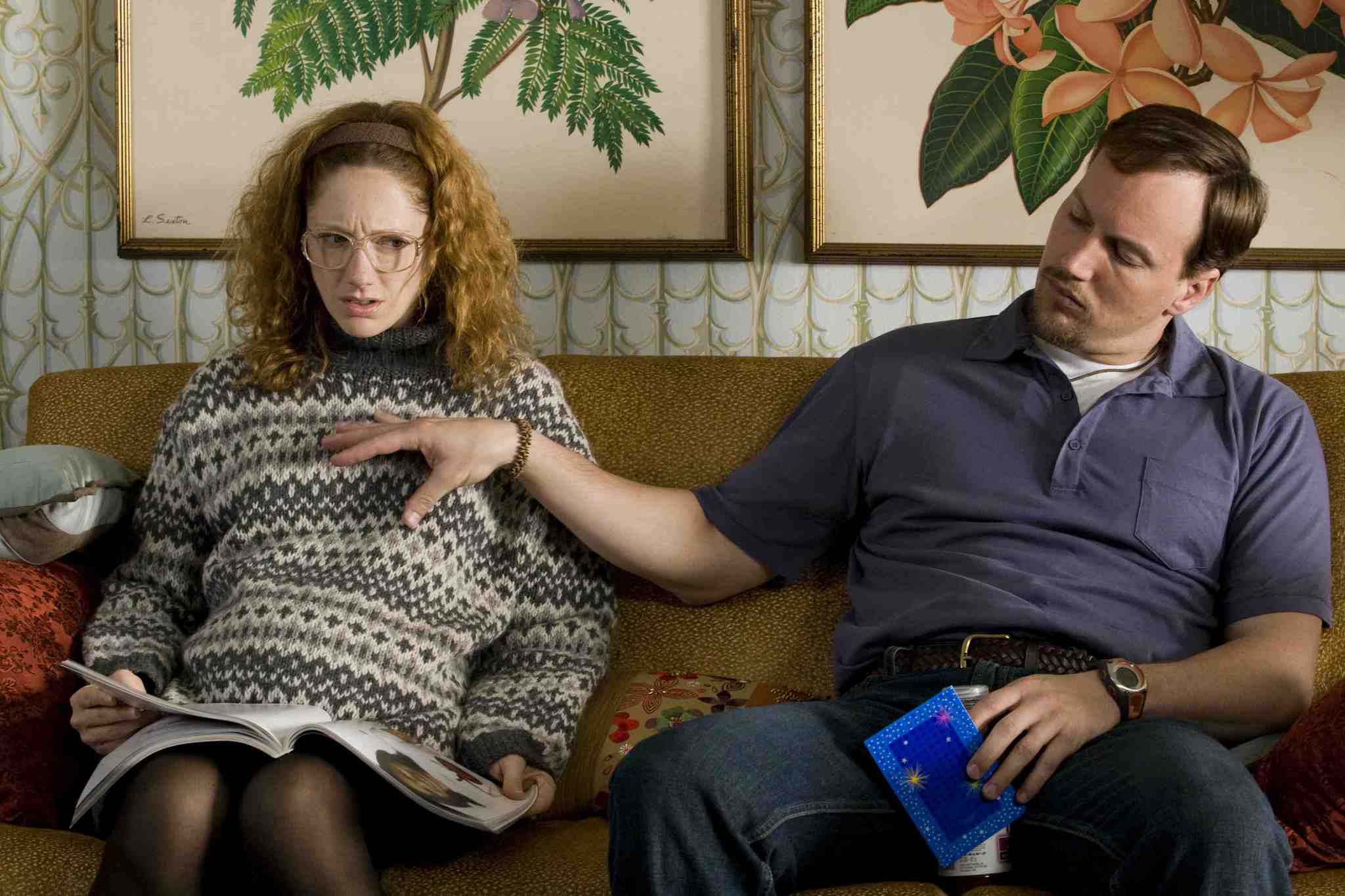 Still of Judy Greer and Patrick Wilson in Barry Munday (2010)