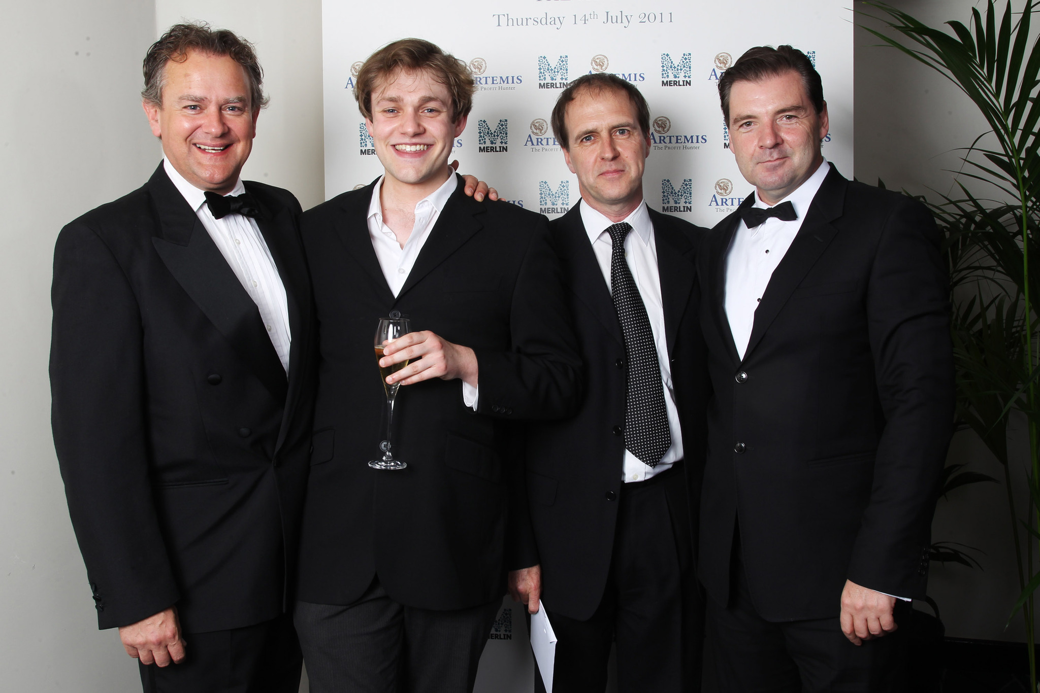 Hugh Bonneville, Brendan Coyle, Kevin Doyle and Thomas Howes