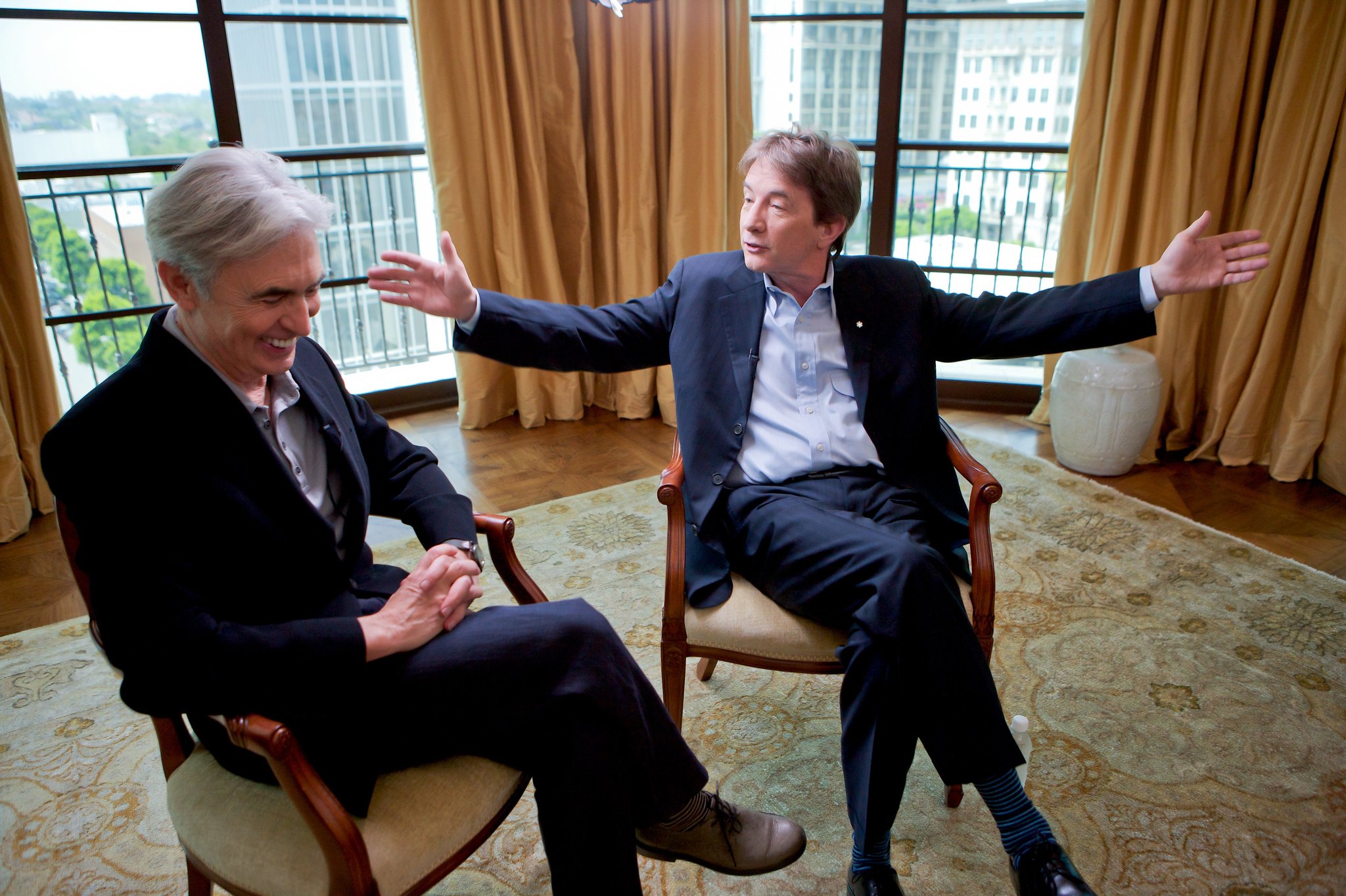 Still of Martin Short and David Steinberg in Inside Comedy (2012)