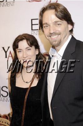 Red Carpet event with LIZZIE cast & crew. Matthew Irving and wife Cindy Baer at 