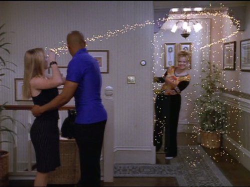 Still of Melissa Joan Hart, Caroline Rhea and Donald Faison in Sabrina, the Teenage Witch (1996)