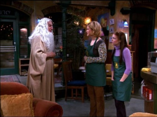 Still of Melissa Joan Hart and Caroline Rhea in Sabrina, the Teenage Witch (1996)