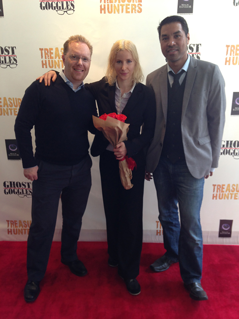 At the premier of Ghost Goggles, with Berenika Bailey and Jeff Solema