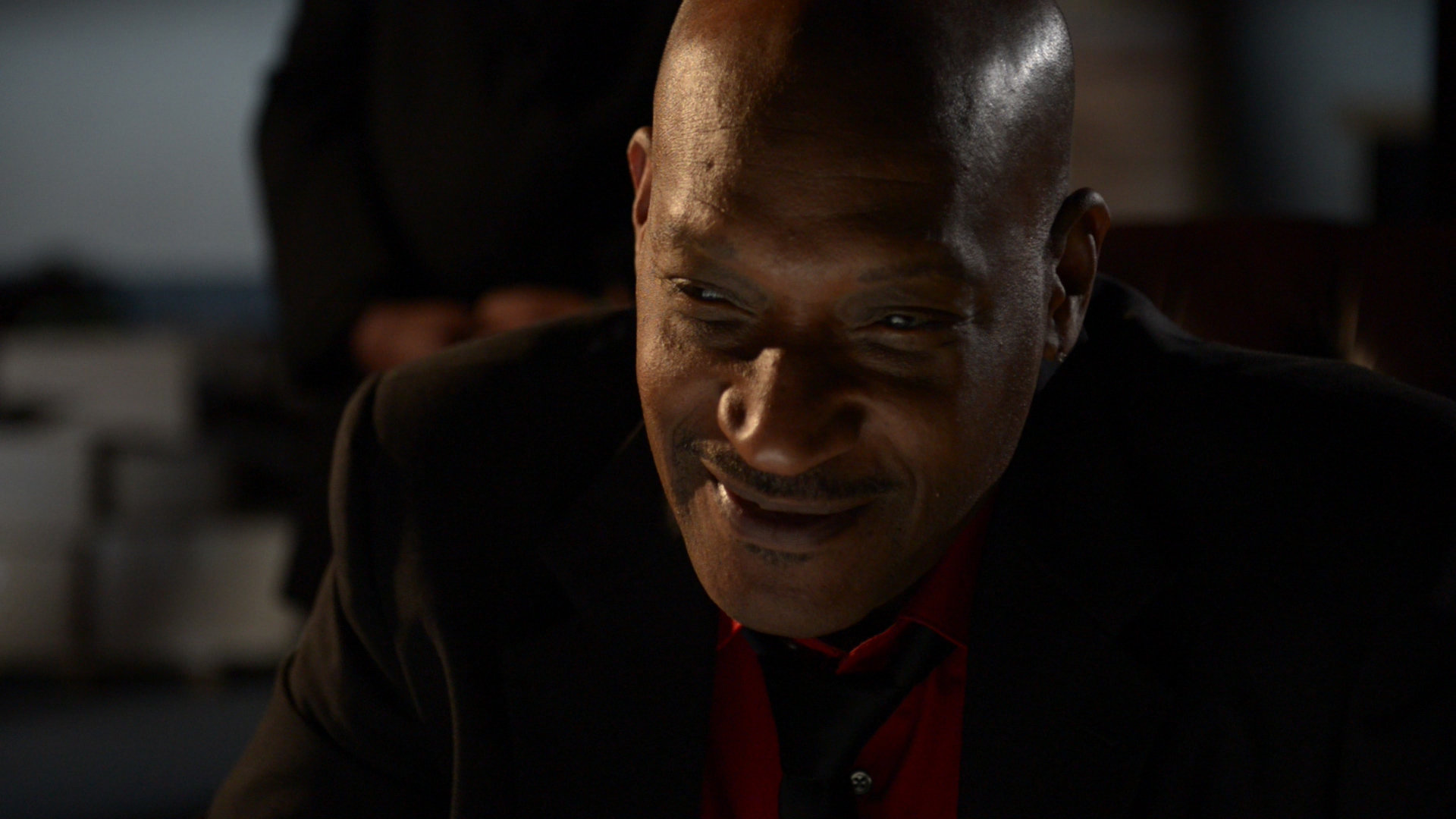 Tony Todd on the set of 