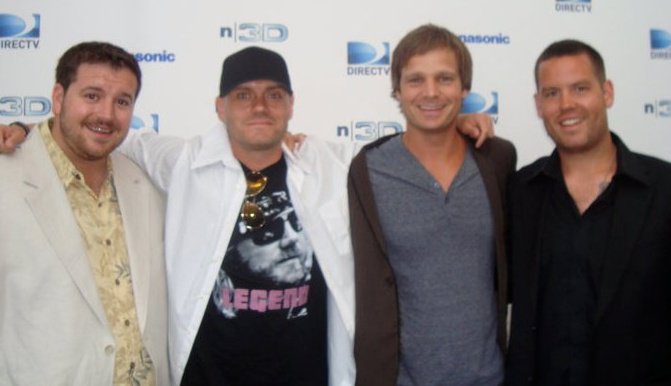 At the premiere of Nickel Ride. Zach Capp, Levi Holiman, Nathan Wilson and Brett Lashure