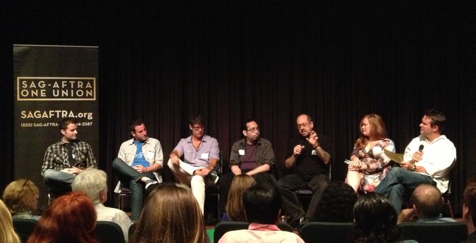 Danny Draven on the AFI and SAG Conservatory panel in Hollywood.