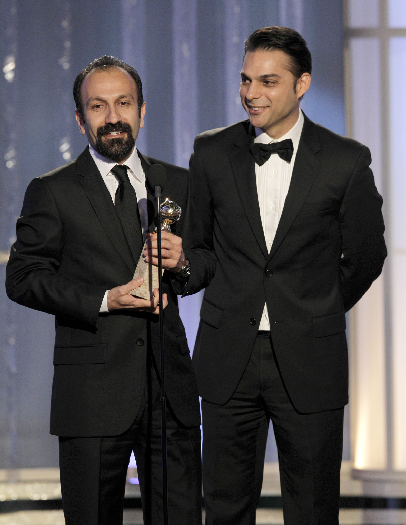 Asghar Farhadi and Peyman Moaadi