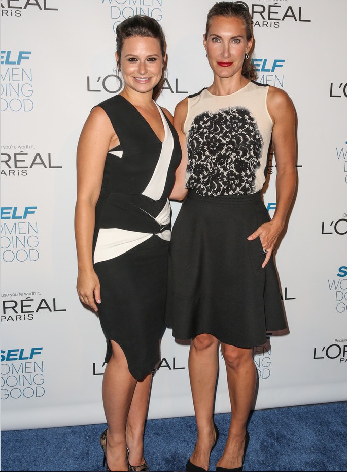 With actress Katie Lowes at SELF Magazine's Women Doing Good Awards 2013.